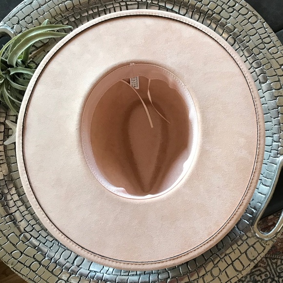 HAND-BURNED PEACH CREAM WIDE-BRIM RANCHER HAT - Picture 11 of 14